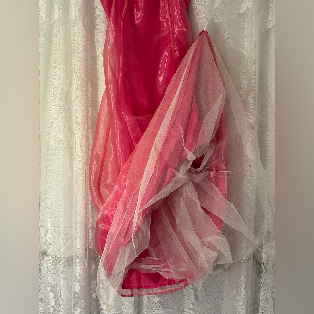 Vintage Circa 2003 Y2K Organza Prom Dress Tulle Underskirt Fairycore Formal - Picture 7 of 16